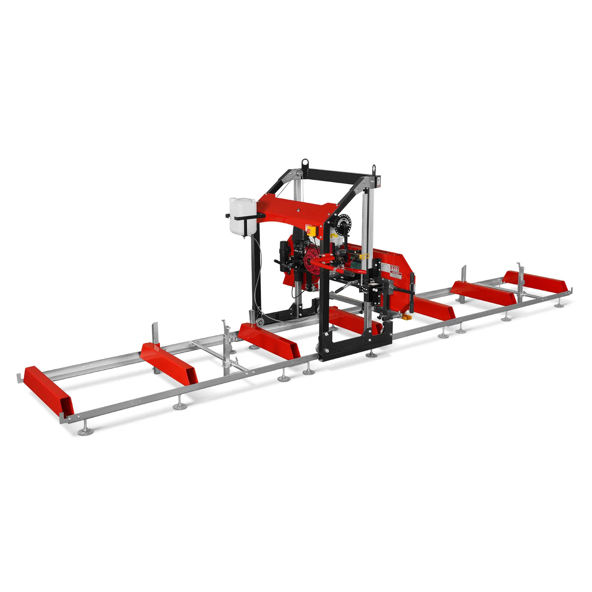 MechMaxx 32" Portable Sawmill (5 x Blades Included), HONDA GX390 389cc E-Start Gasoline Engine, 26.5" Board Width, 20' Track Length (13' Track Length + 6.4' Track Extension Included), SM-32