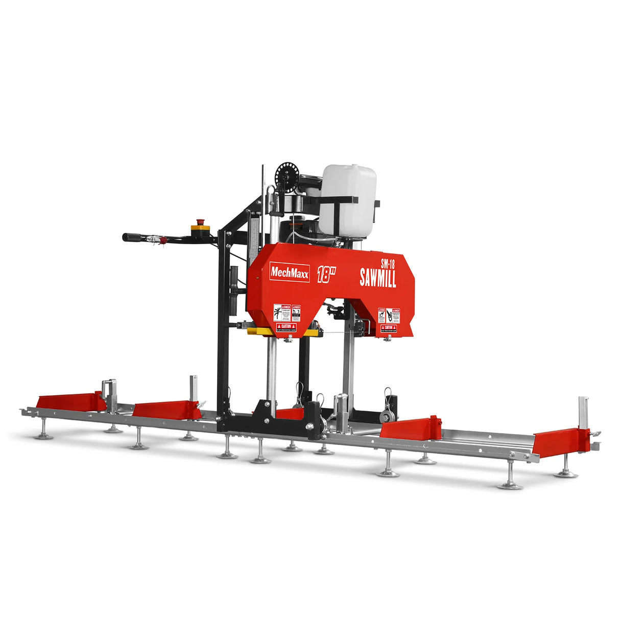 MechMaxx 18" Portable Sawmill, 212cc 7HP Gasoline Engine, 15" Board Width, 10' Track Length, SM-18