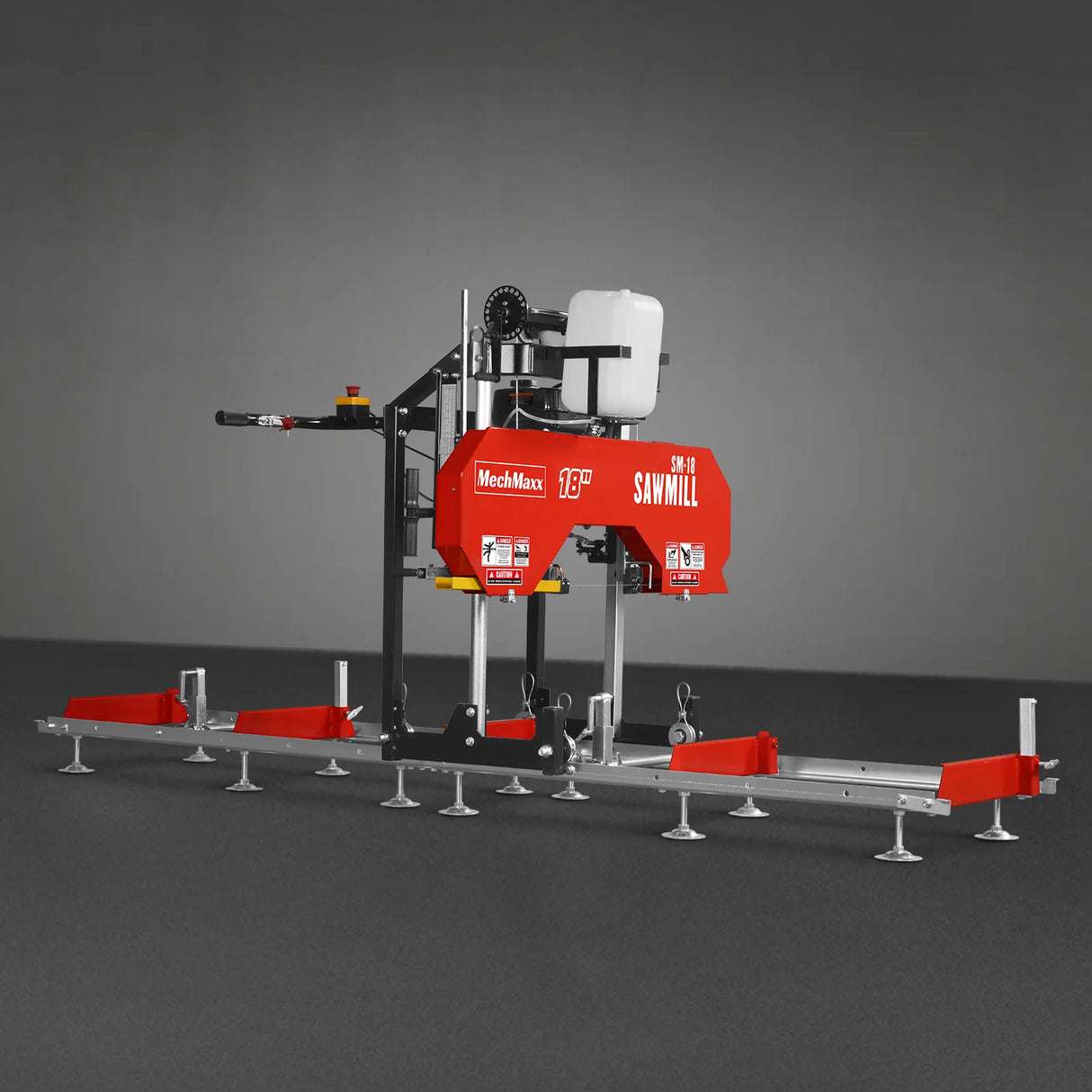 MechMaxx 18" Portable Sawmill, 212cc 7HP Gasoline Engine, 15" Board Width, 10' Track Length, SM-18