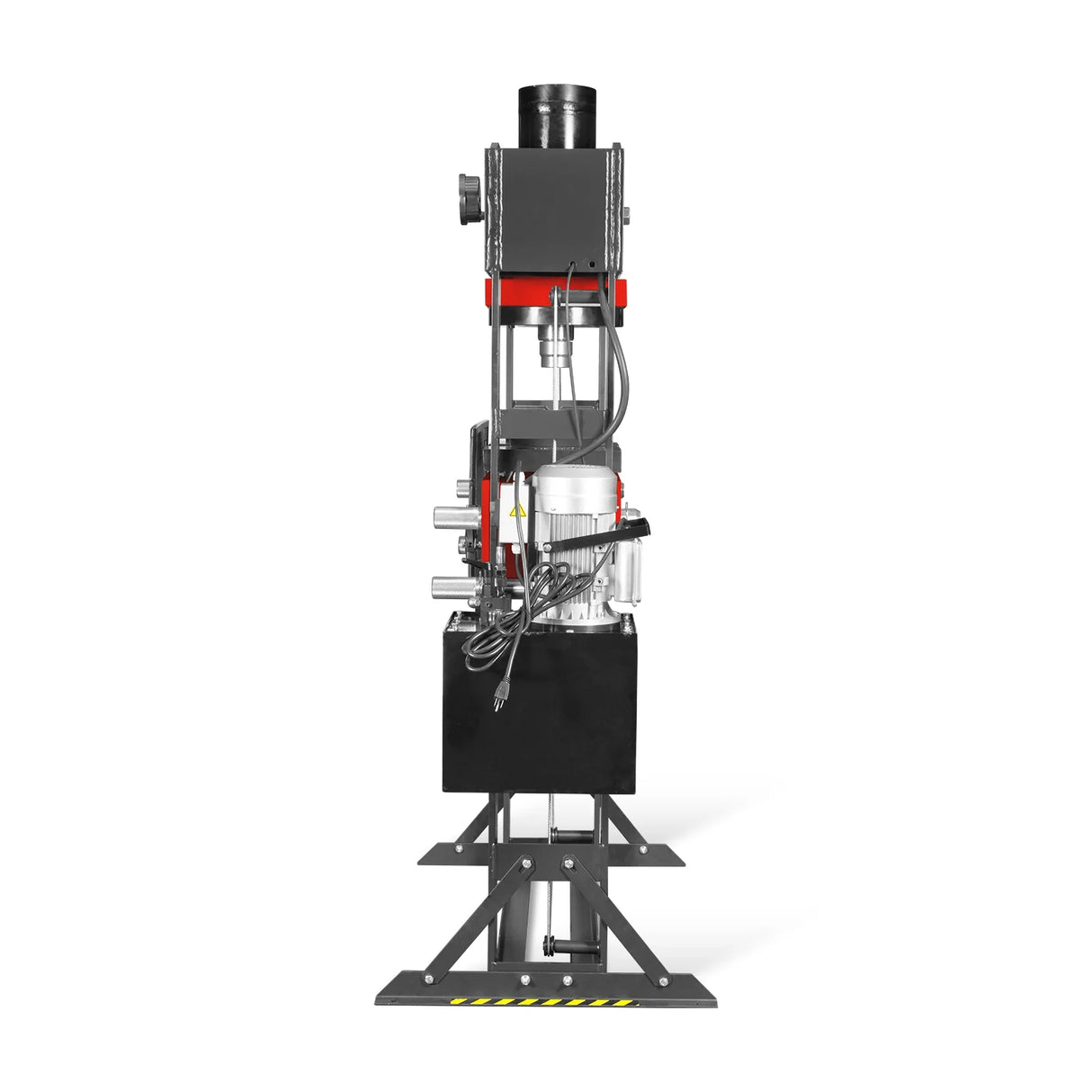 100 Ton H-Frame Electric Hydraulic Shop Press with Hand Winch, 110V Motor, Fully Welded Steel Frame, Safety Guard, HSP100E