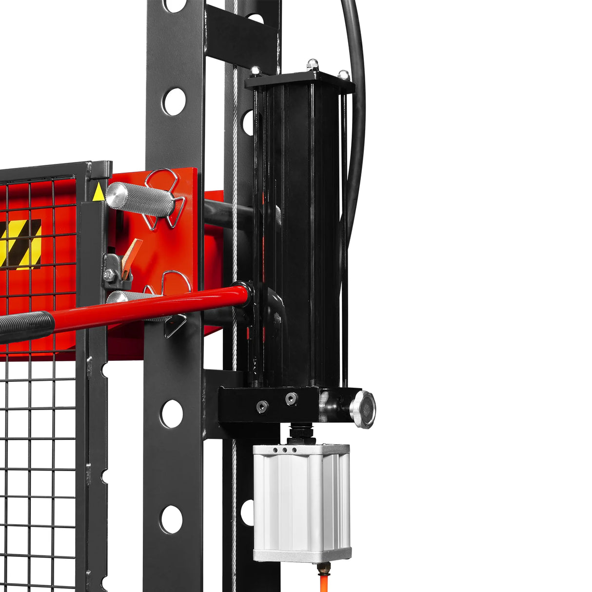 30 Ton H-Frame Air/Hydraulic Shop Press with Hand Winch & Press Pin Kit, Fully Welded Steel Frame, Safety Guard, Foot Pedal Control, HSP30