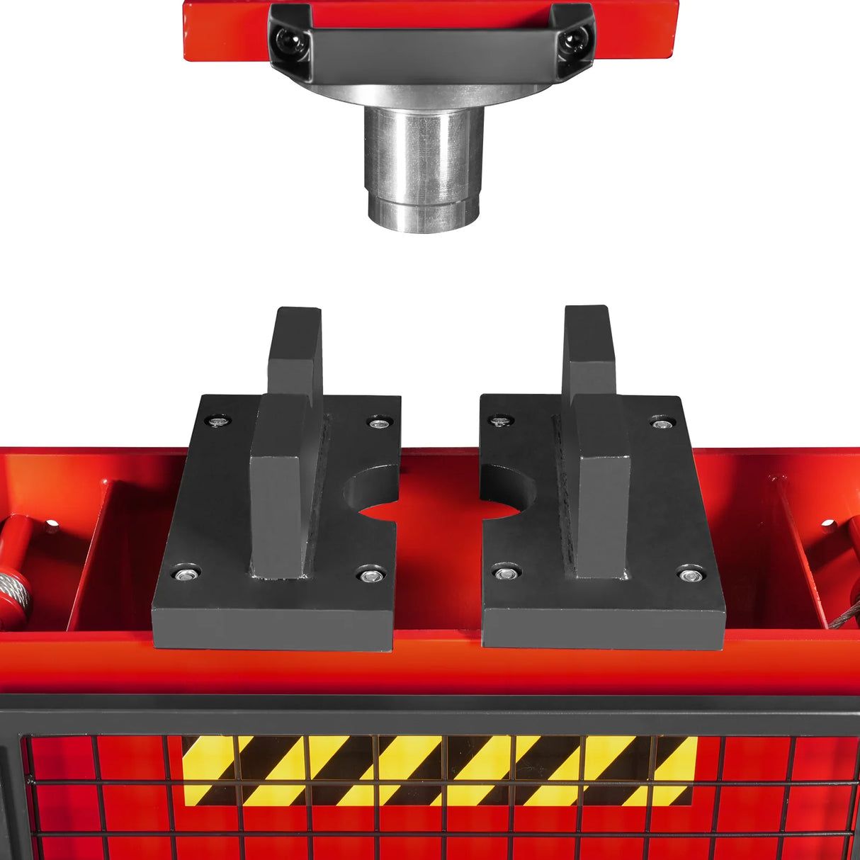 30 Ton H-Frame Air/Hydraulic Shop Press with Hand Winch & Press Pin Kit, Fully Welded Steel Frame, Safety Guard, Foot Pedal Control, HSP30