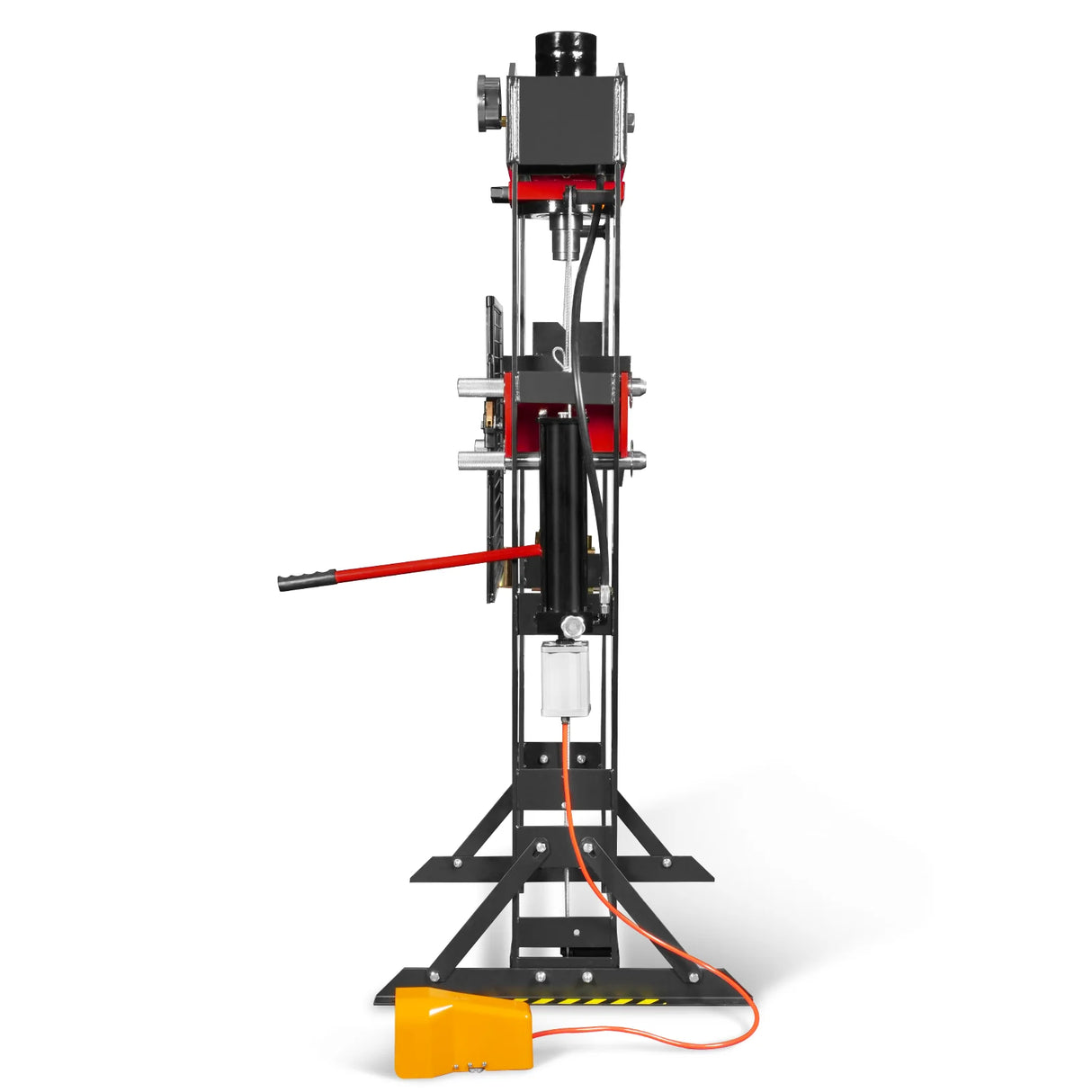 50 Ton H-Frame Air/Hydraulic Shop Press with Hand Winch & Press Pin Kit, Fully Welded Steel Frame, Safety Guard, Foot Pedal Control, HSP50