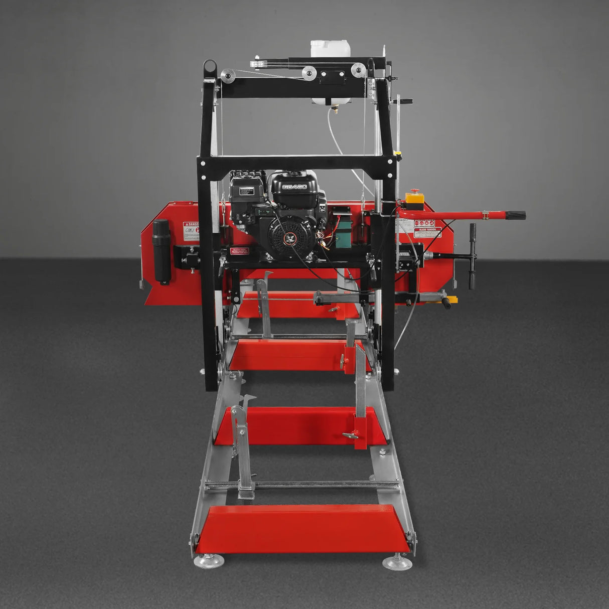 MechMaxx 26" Portable Sawmill, 459cc 15HP E-Start Gasoline Engine, 20" Board Width, 13' Track Length, SM-26