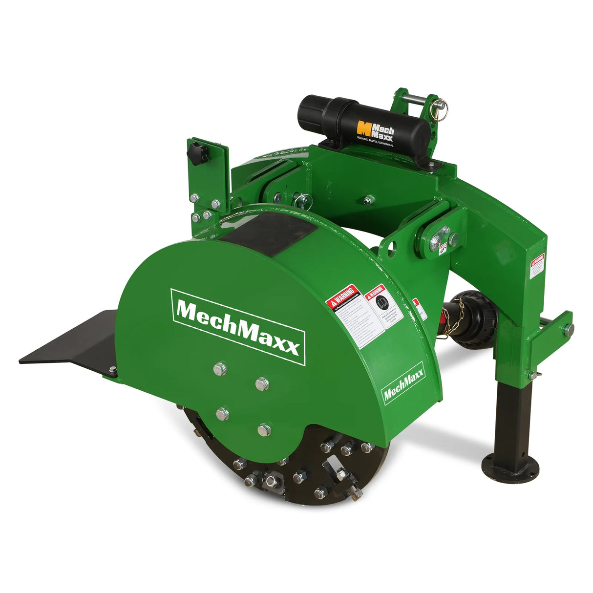 MechMaxx 3-Point PTO Stump Grinder & Wood Chipper Bundle – Green