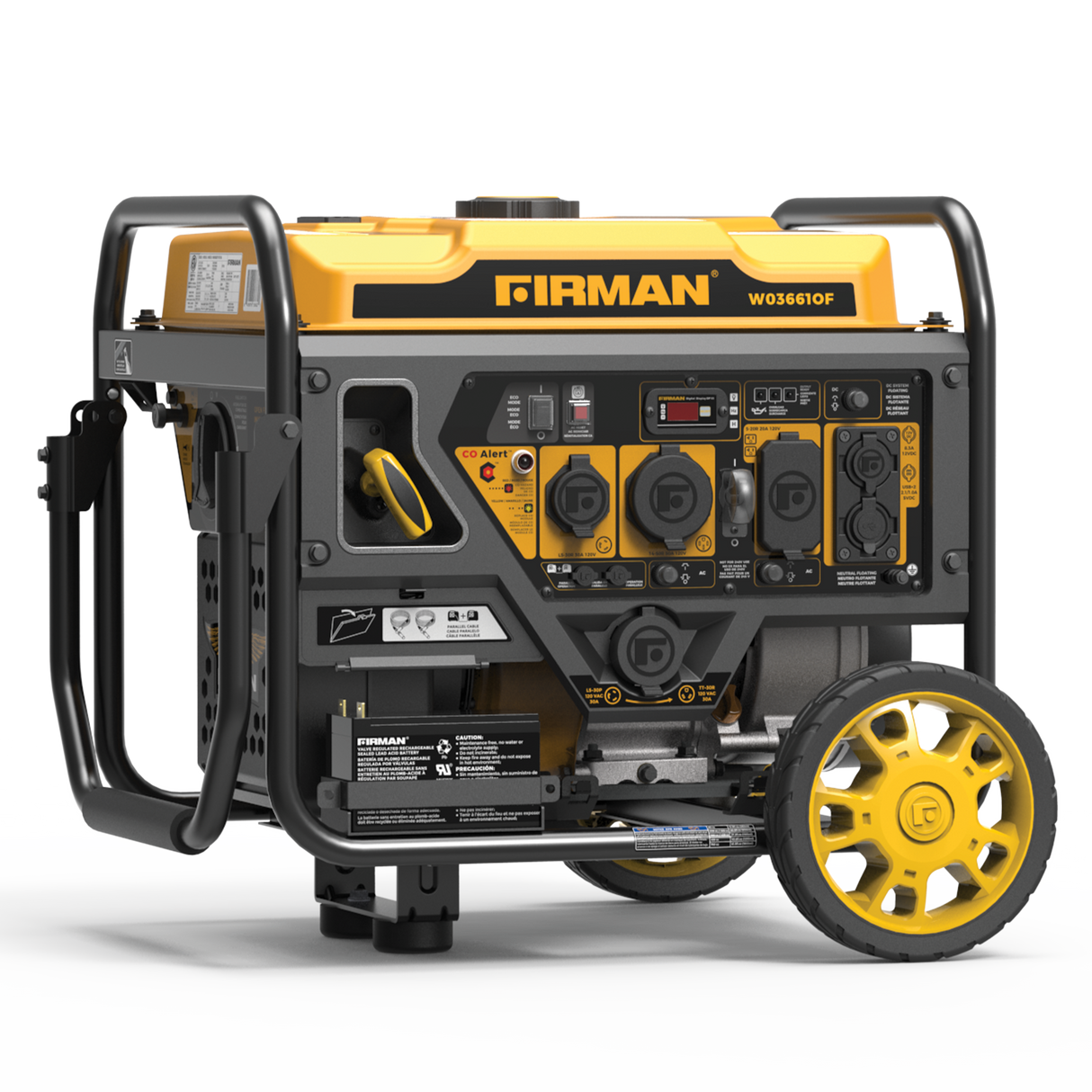 Inverter Open Frame Portable Generator 4500W Recoil Start with CO Alert