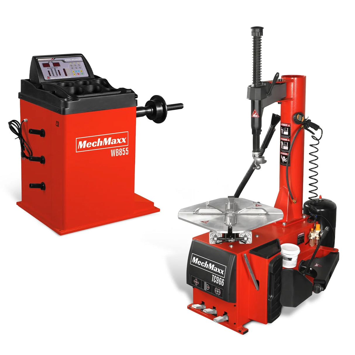 24" Rim Swing Arm Tire Changer Wheel Balancer Bundle, TC966 , WB855