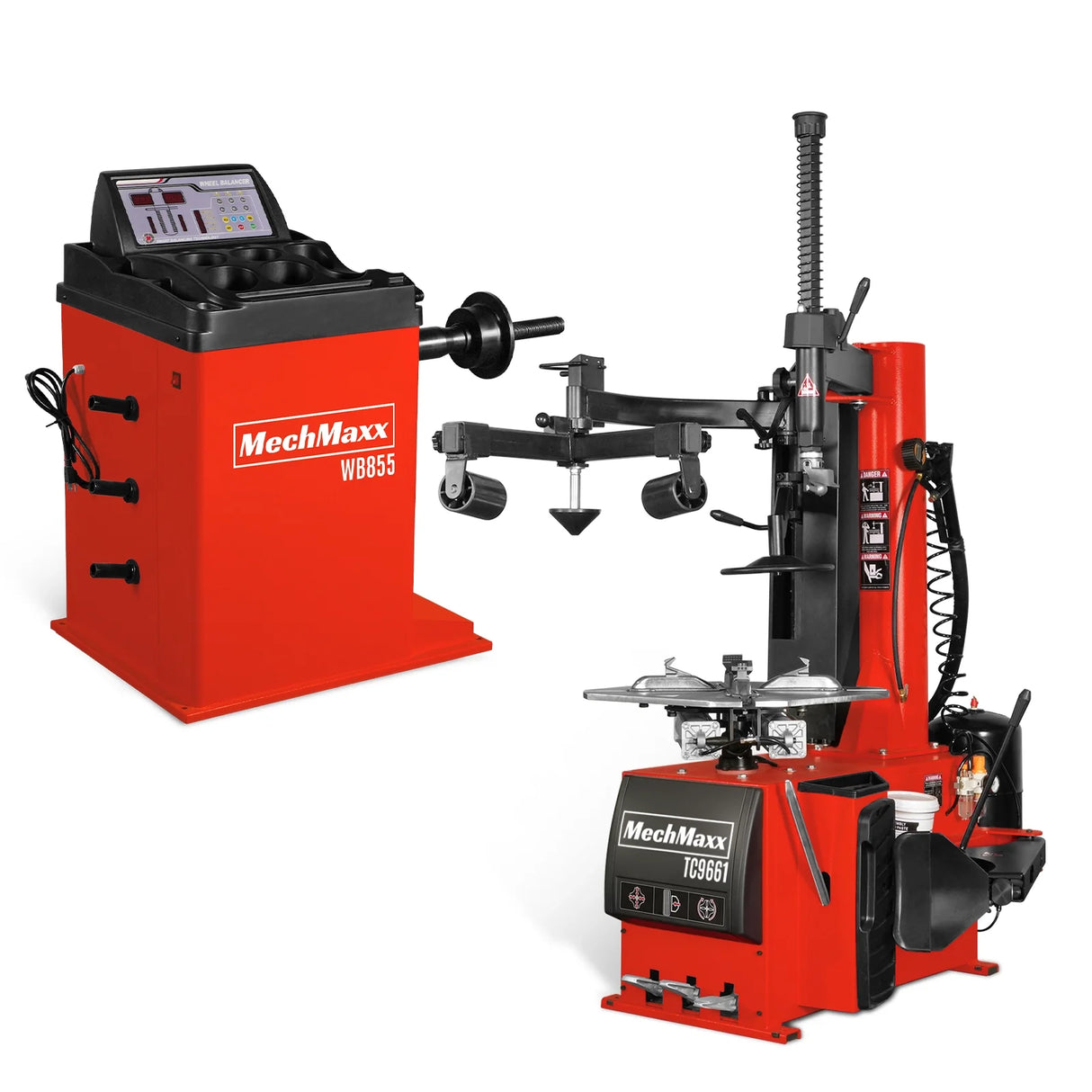 24" Rim Assist Arm Tire Changer Wheel Balancer Bundle, TC9661, WB855