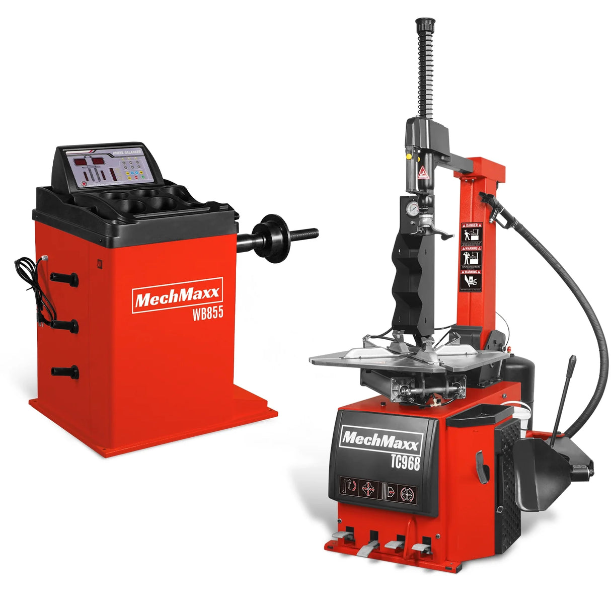 High Performance Tilt Back Tire Changer Wheel Balancer Bundle, TC968, WB855