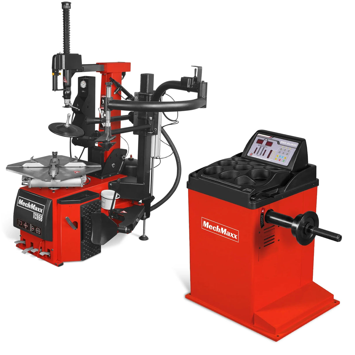High Performance Tilt Back Tire Changer Wheel Balancer Bundle, TC9682, WB855