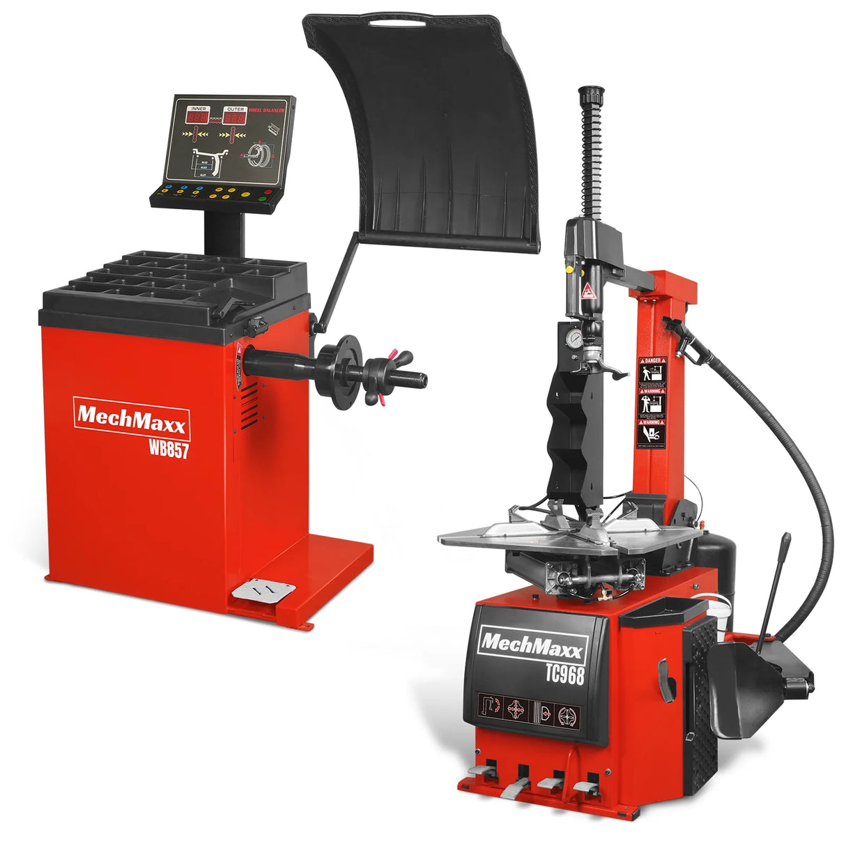 High Performance Tilt Back Tire Changer Wheel Balancer Bundle, TC968, WB857