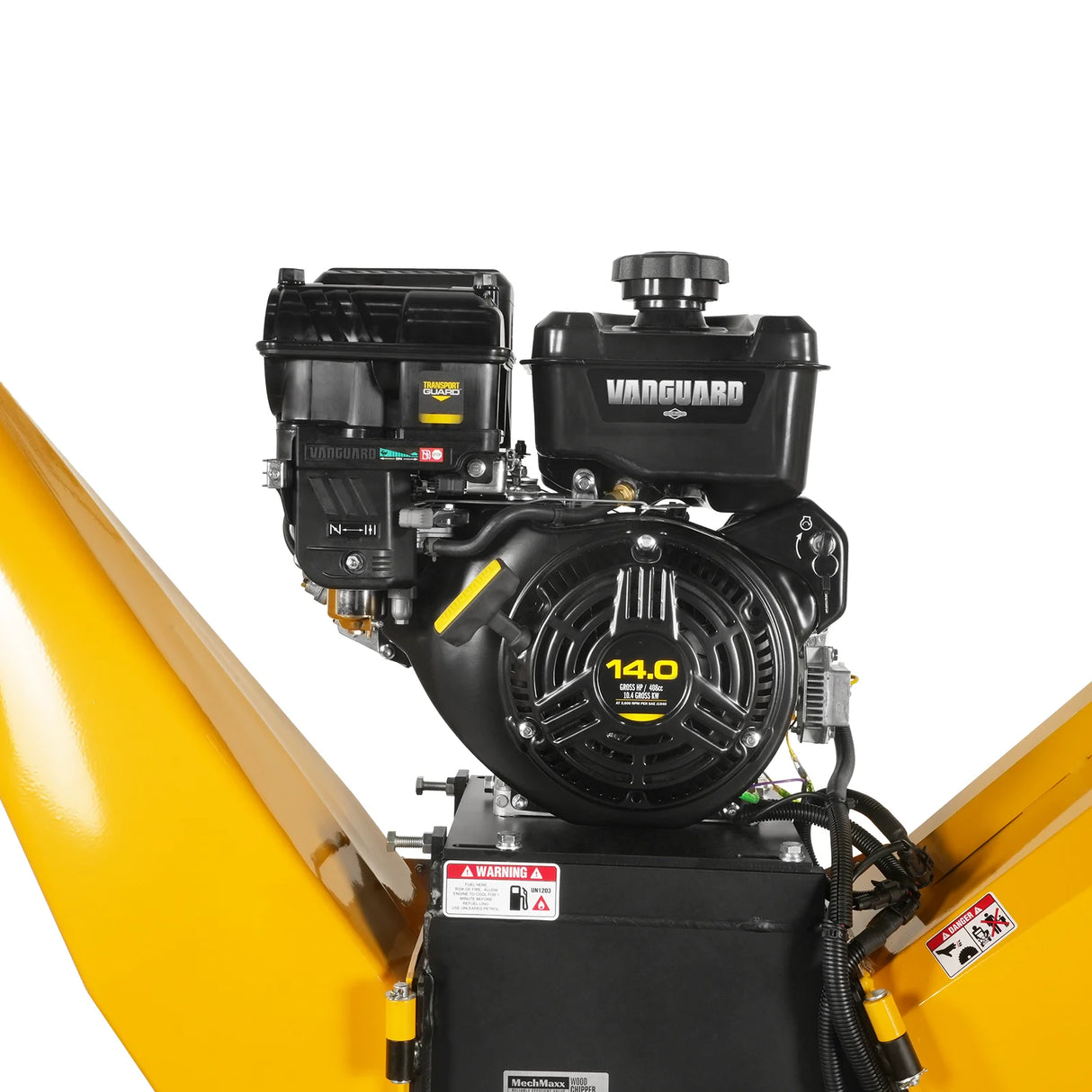 MechMaxx 6 inch E-start B&S VANGUARD 408cc 14hp Gasoline Engine Powered Drum Wood Chipper, P4206
