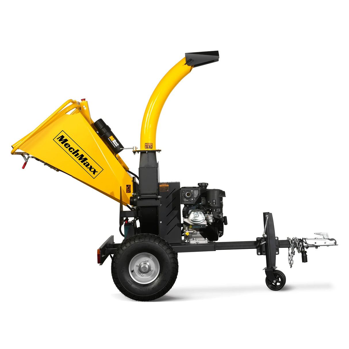 MechMaxx 5 inch E-Start KOHLER 429cc 14hp Gasoline Engine Powered Disc Wood Chipper with Taillight , P4205