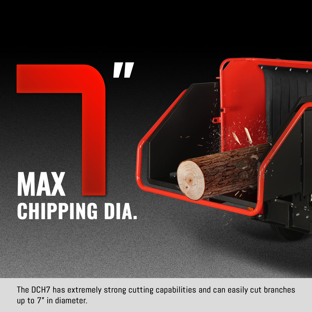 MechMaxx HONDA GX690 22HP 688cc Twin Cylinder Gasoline Engine Powered 7" Hydraulic Feeding Wood Chipper, DCH7