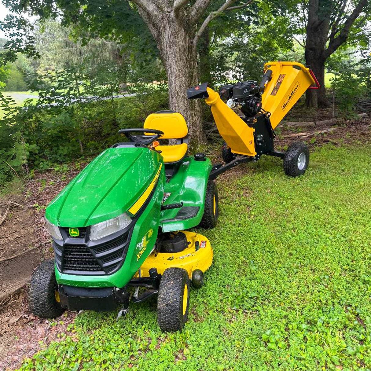 MechMaxx 6 inch E-start ZONSEN 459cc 15hp Gasoline Engine Powered Drum Wood Chipper, P4206