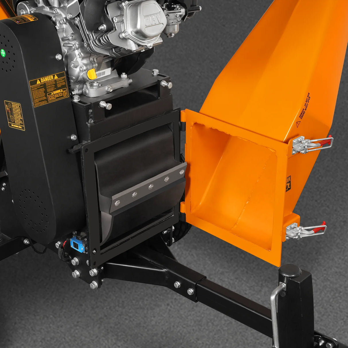 MechMaxx 6 inch E-start ZONSEN 420cc 13.4hp Gasoline Engine Powered Drum Wood Chipper , P4206