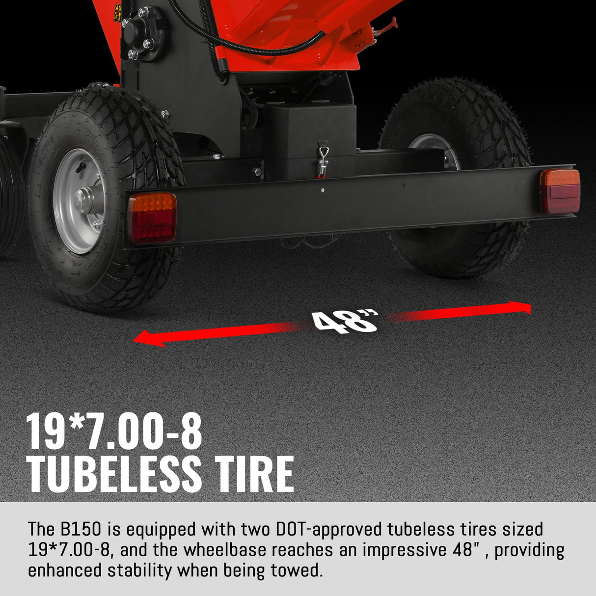 MechMaxx 6 inch KOHLER E-Start 429cc 14HP Gas Powered 4 - Wheel Drum Wood Chipper with Taillight , B150