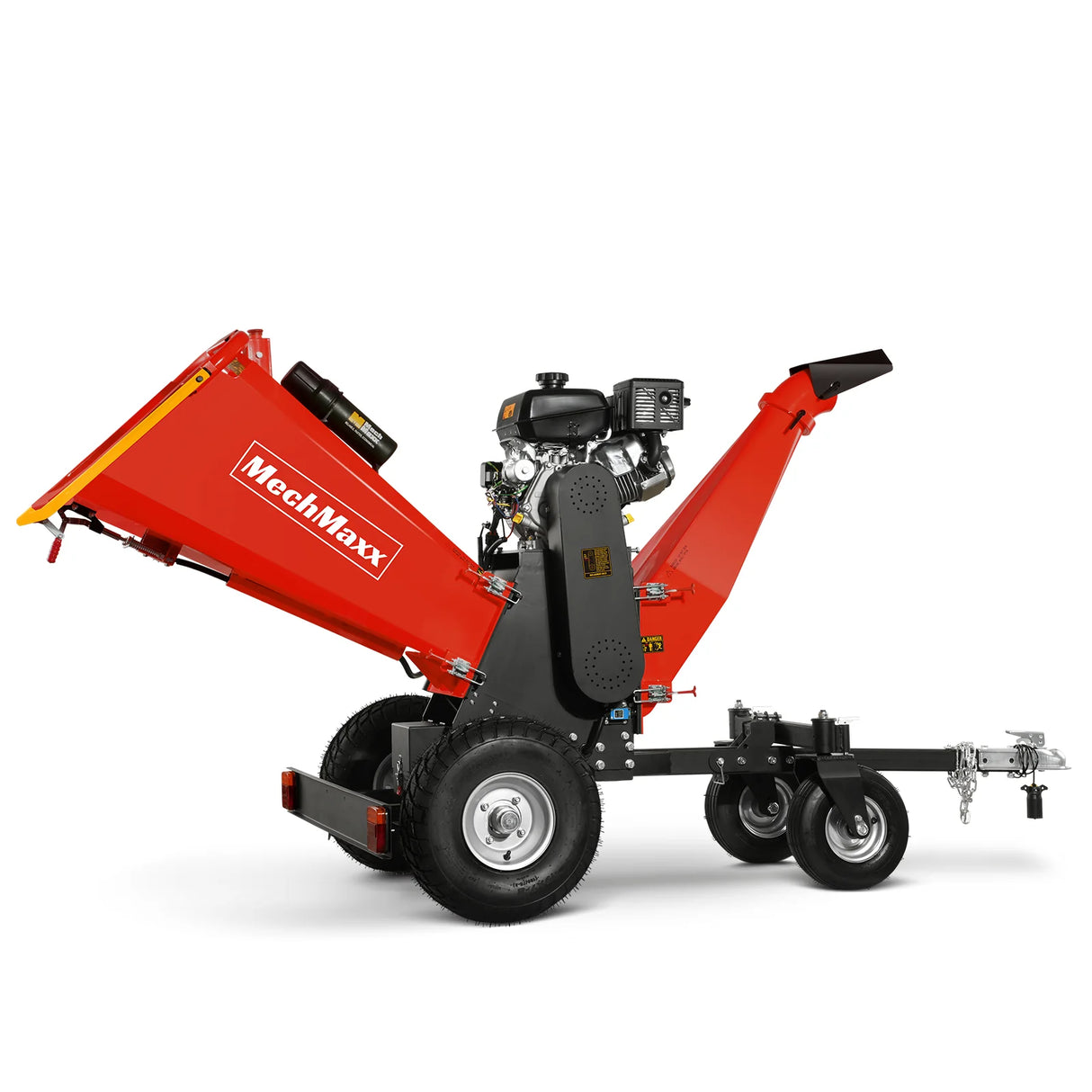 MechMaxx 6 inch KOHLER E-Start 429cc 14HP Gas Powered 4 - Wheel Drum Wood Chipper with Taillight , B150