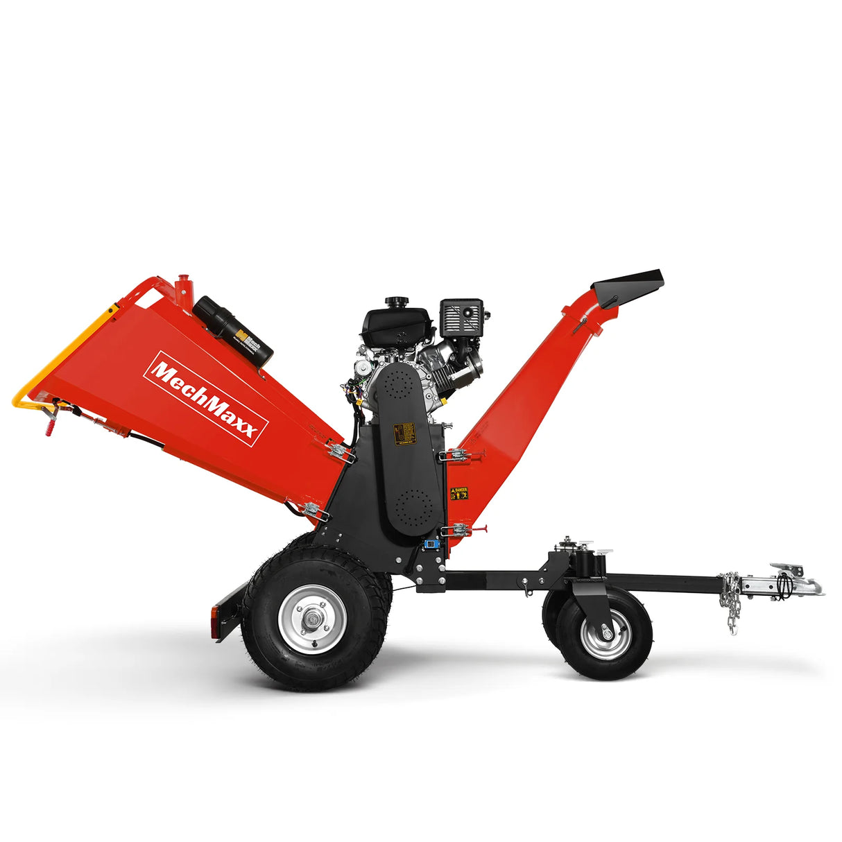 MechMaxx 6 inch KOHLER E-Start 429cc 14HP Gas Powered 4 - Wheel Drum Wood Chipper with Taillight , B150