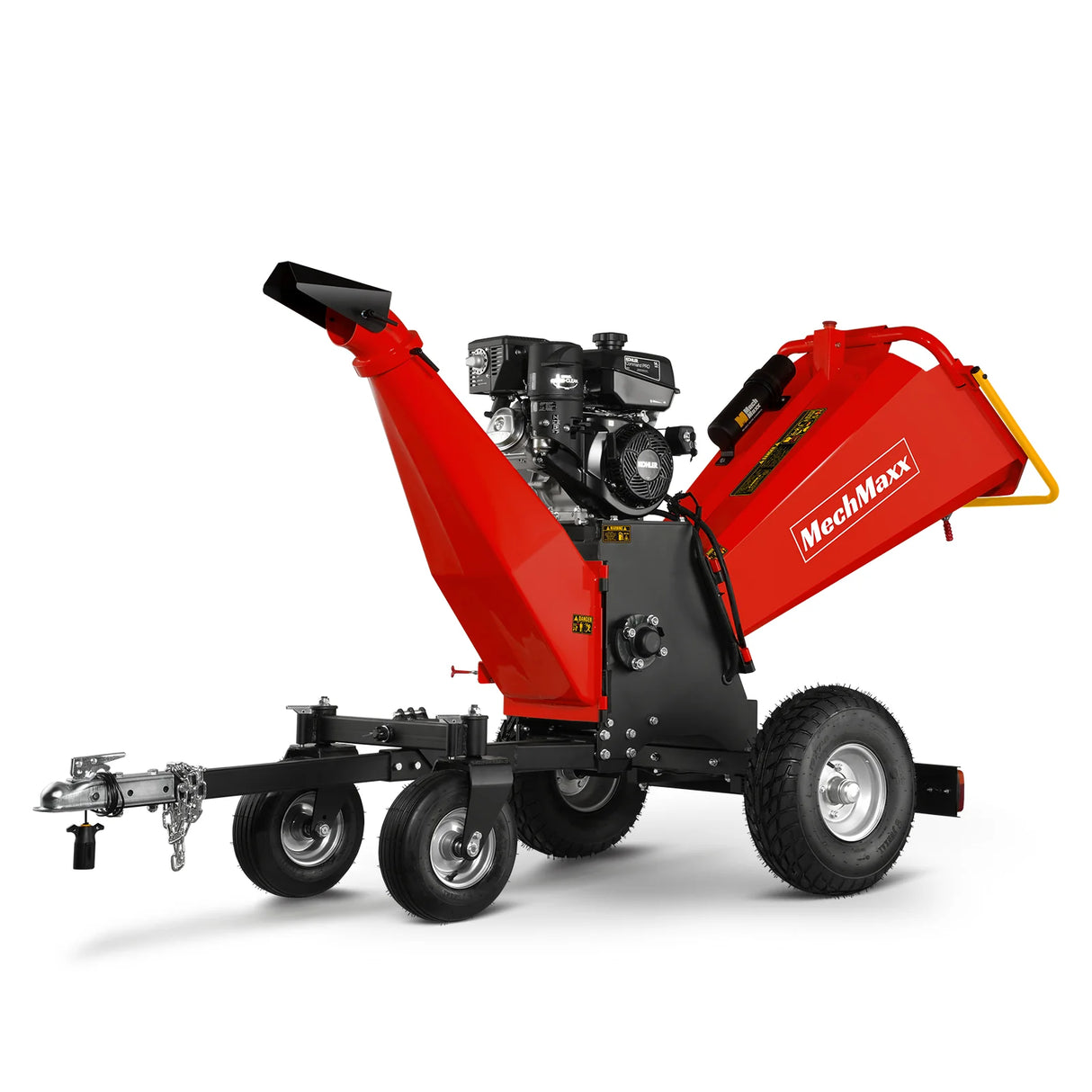 MechMaxx 6 inch KOHLER E-Start 429cc 14HP Gas Powered 4 - Wheel Drum Wood Chipper with Taillight , B150