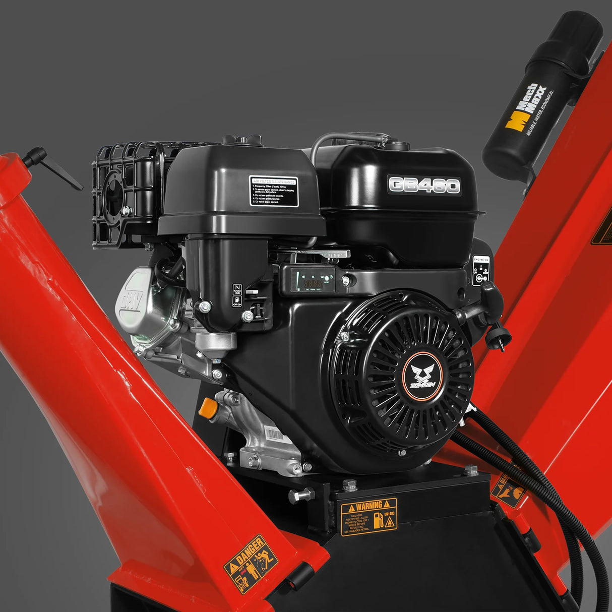 MechMaxx 5 inch E-start ZONSEN 459cc Gasoline Engine Powered Wood Chipper , GS1500