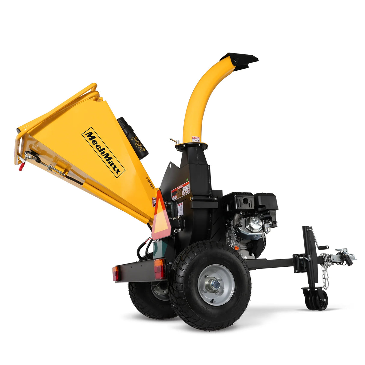 MechMaxx 5 inch E-start DUCAR 420cc 15hp Gasoline Engine Powered Disc Wood Chipper with Taillight , P4205