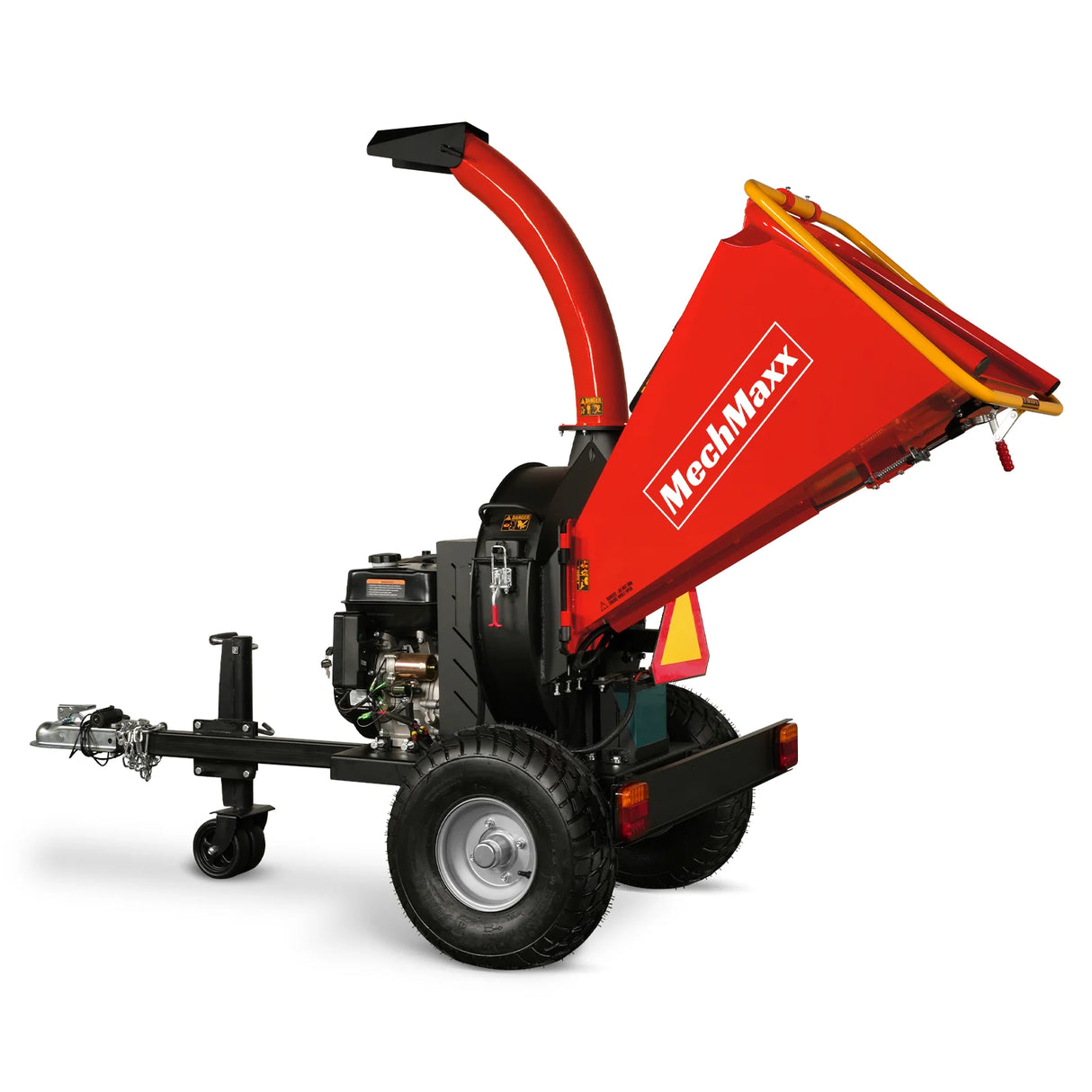 MechMaxx 5 inch E-start DUCAR 420cc 15hp Gasoline Engine Powered Disc Wood Chipper with Taillight , P4205