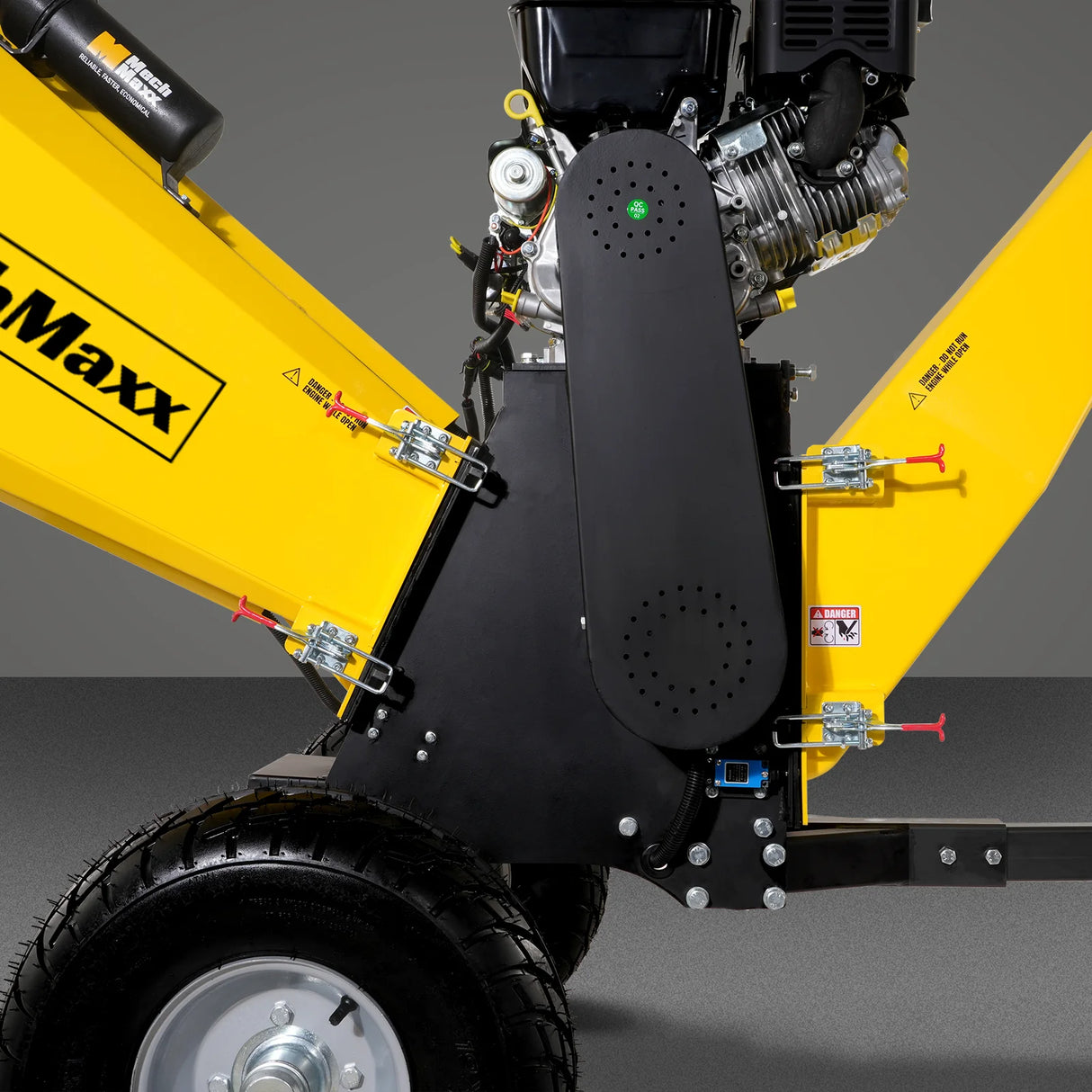 MechMaxx 6 inch E-start B&S VANGUARD 408cc 14hp Gasoline Engine Powered Drum Wood Chipper, P4206