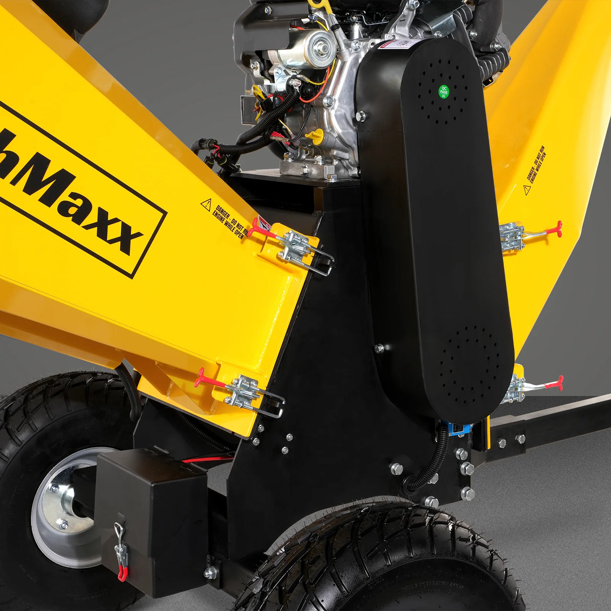 MechMaxx 6 inch E-start B&S VANGUARD 408cc 14hp Gasoline Engine Powered Drum Wood Chipper, P4206