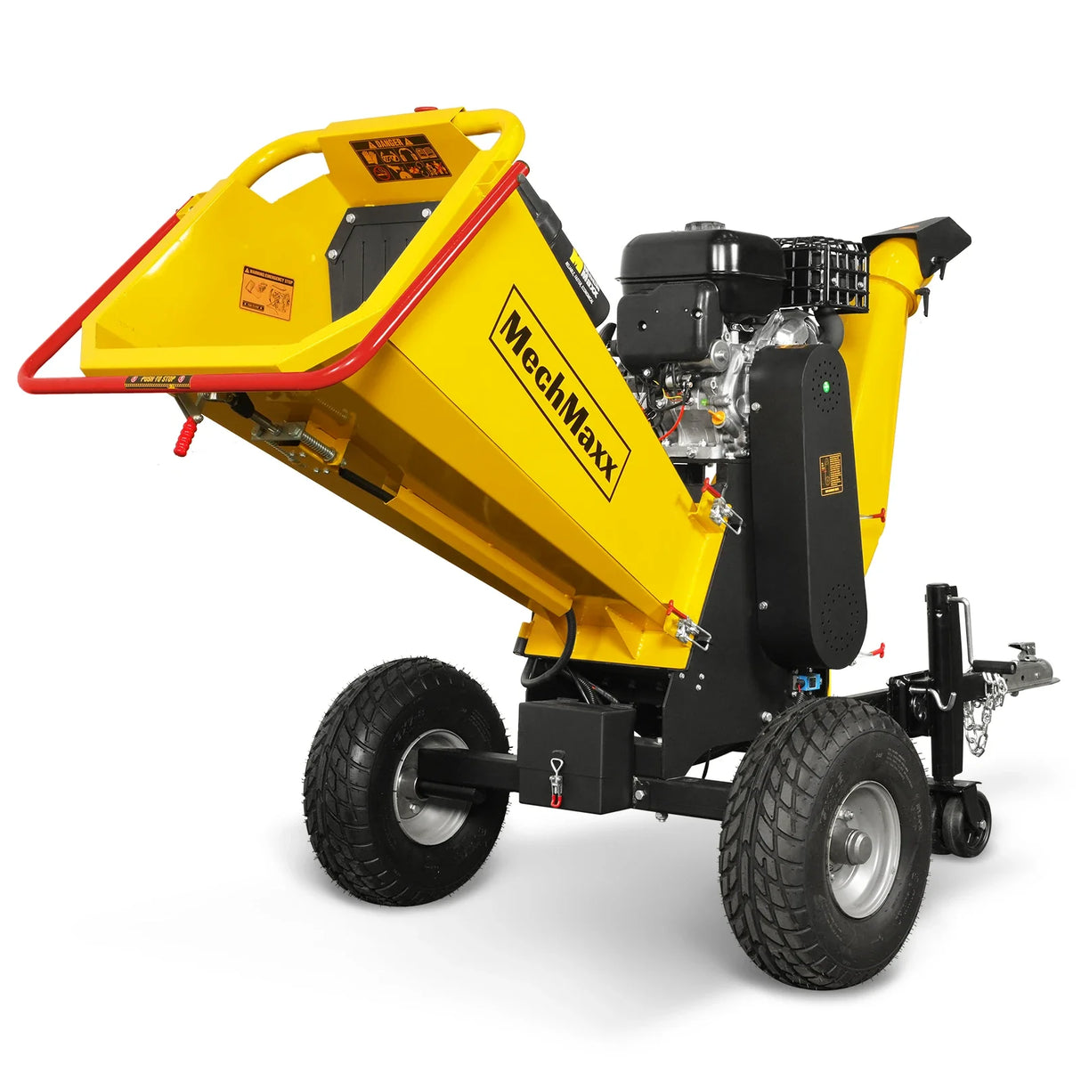 MechMaxx 6 inch E-start ZONSEN 459cc 15hp Gasoline Engine Powered Drum Wood Chipper, P4206