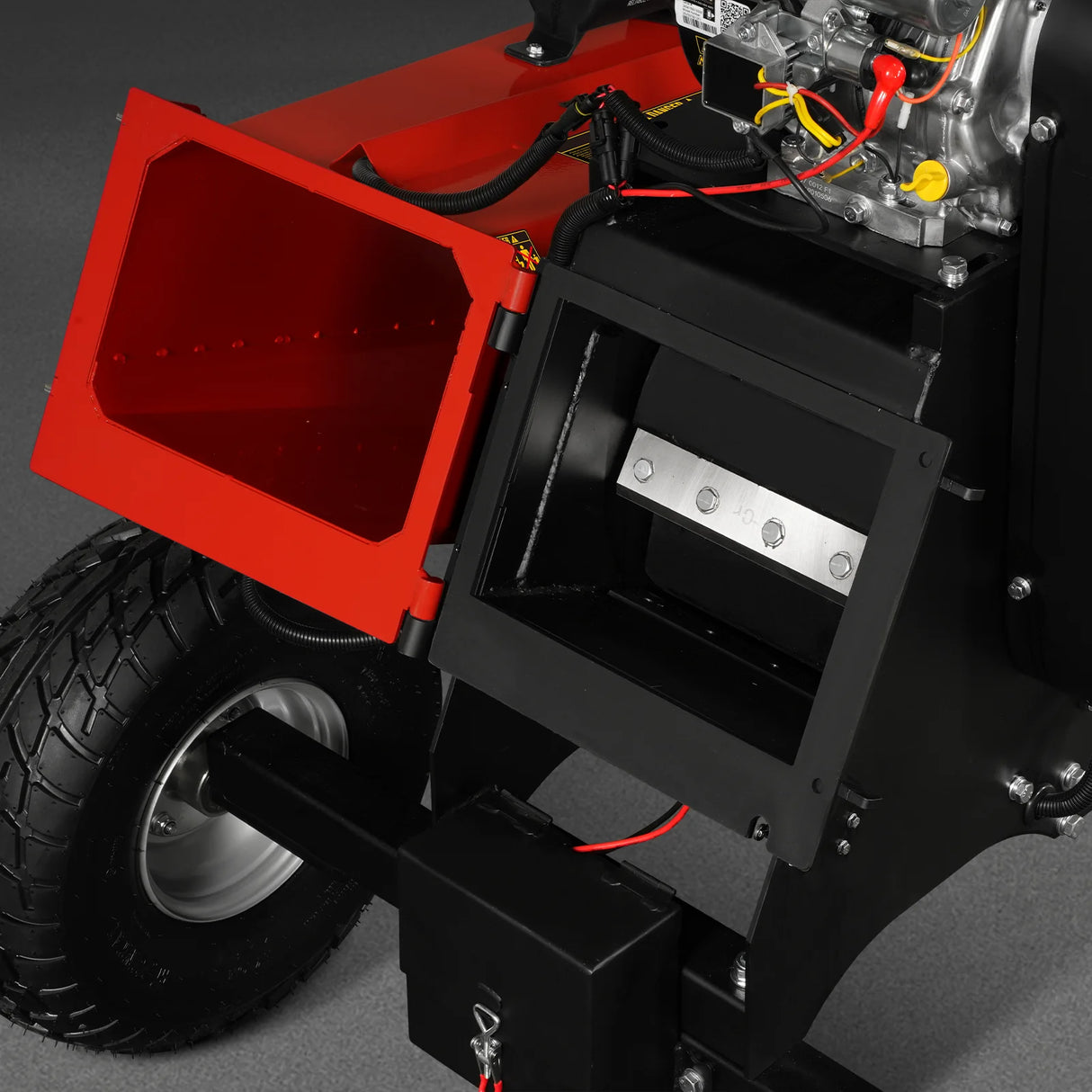 MechMaxx 6 inch E-start B&S VANGUARD 408cc 14hp Gasoline Engine Powered Drum Wood Chipper , P4206