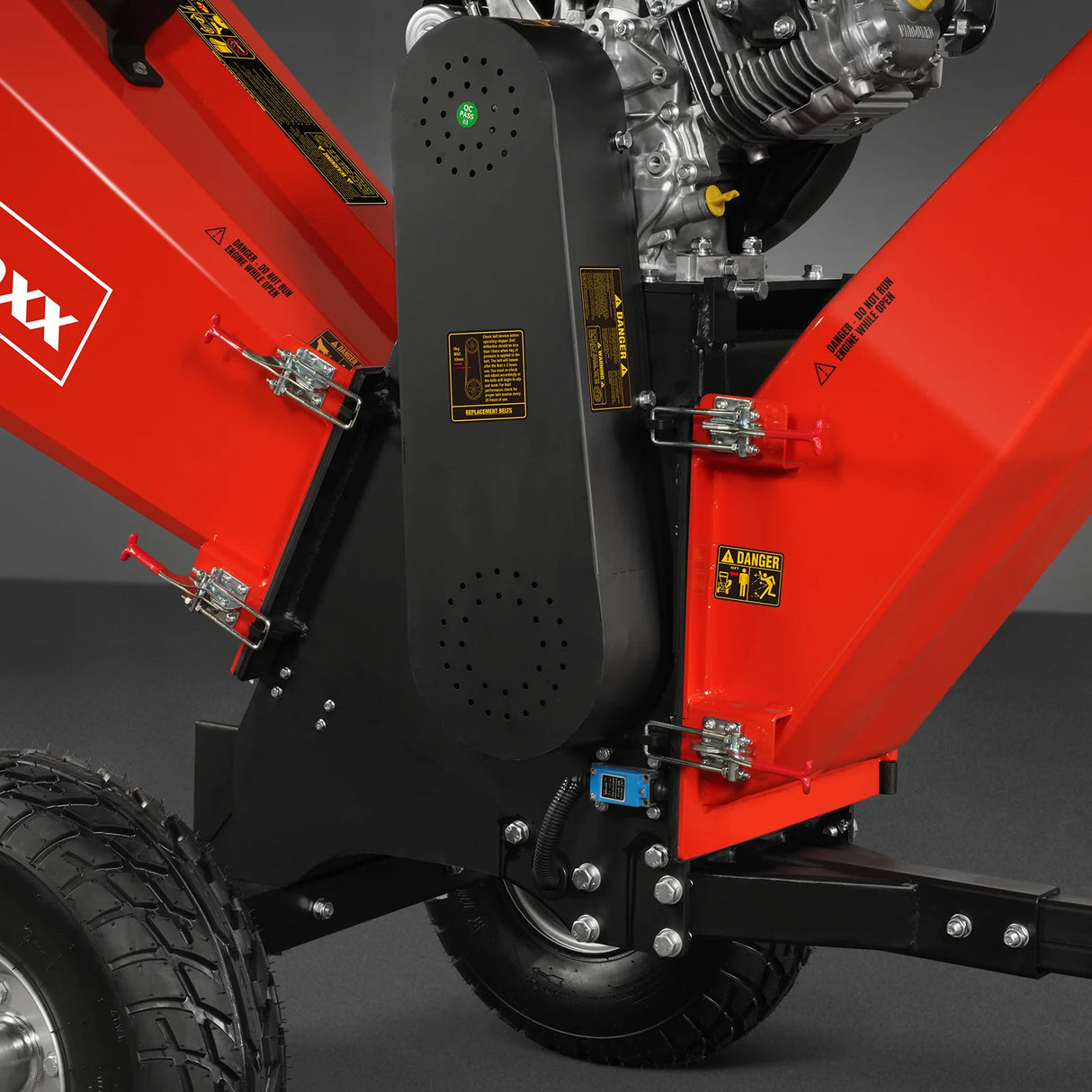 MechMaxx 6 inch E-start B&S VANGUARD 408cc 14hp Gasoline Engine Powered Drum Wood Chipper , P4206