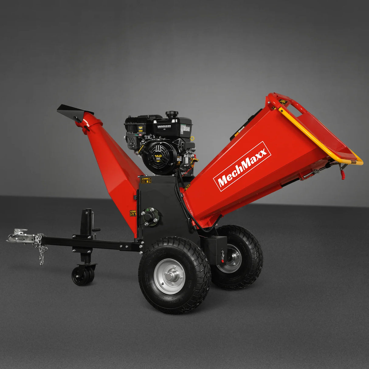 MechMaxx 6 inch E-start B&S VANGUARD 408cc 14hp Gasoline Engine Powered Drum Wood Chipper , P4206