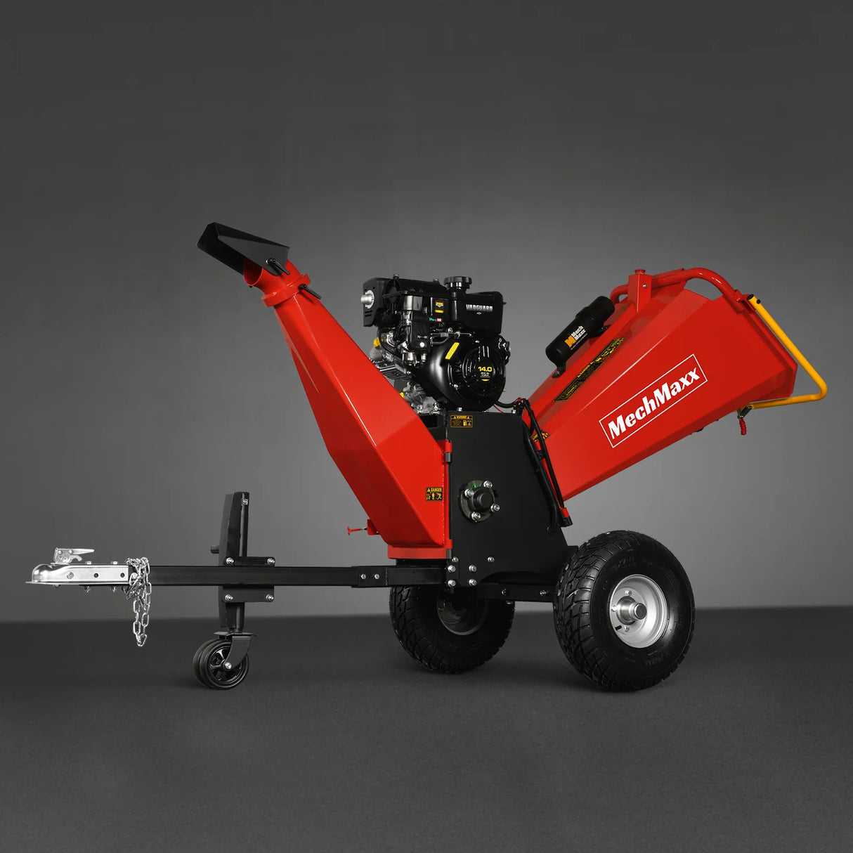 MechMaxx 6 inch E-start B&S VANGUARD 408cc 14hp Gasoline Engine Powered Drum Wood Chipper , P4206