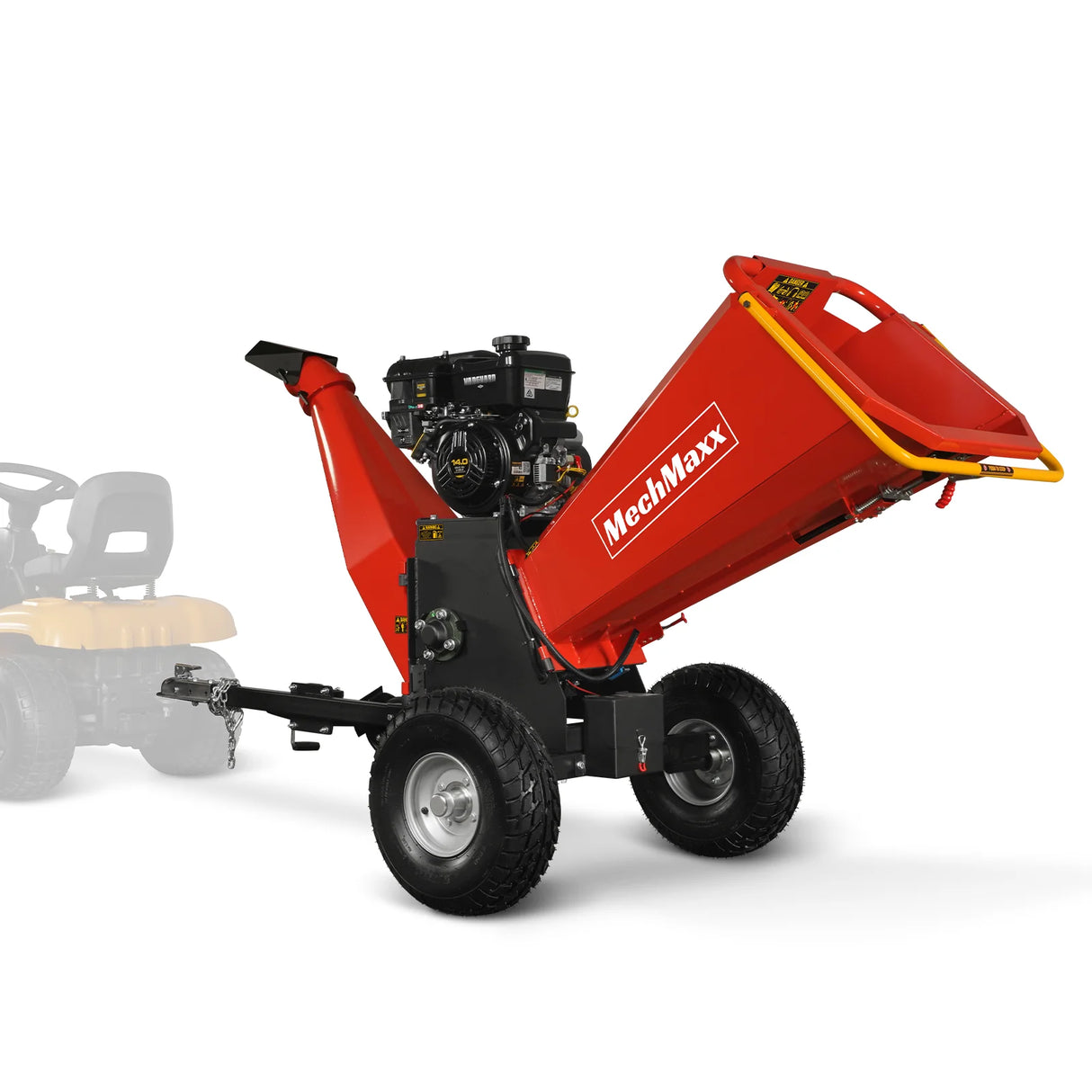 MechMaxx 6 inch E-start B&S VANGUARD 408cc 14hp Gasoline Engine Powered Drum Wood Chipper , P4206