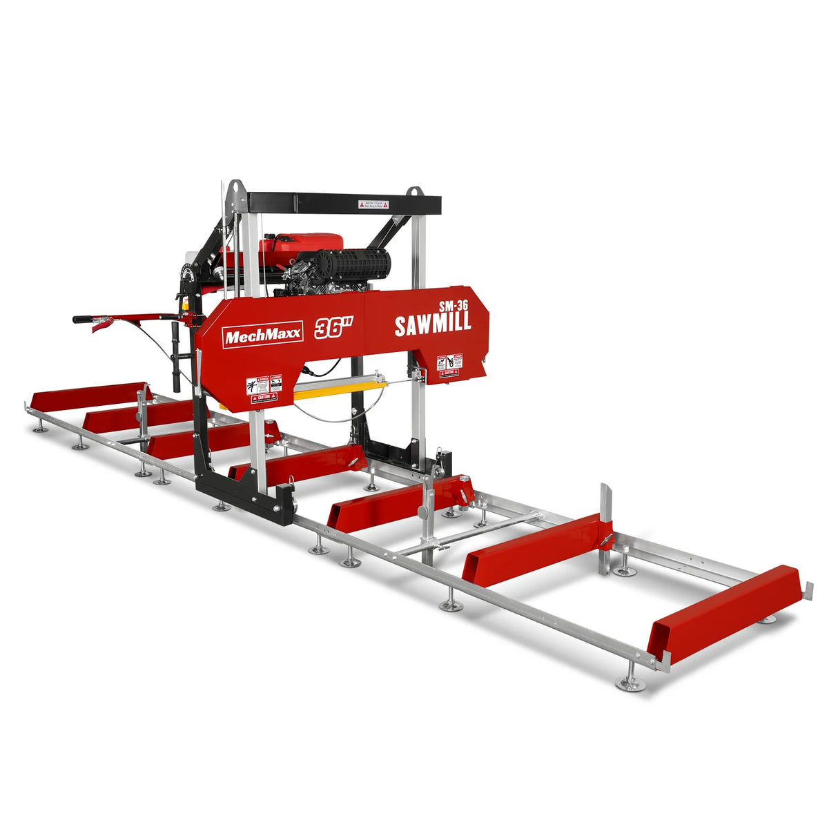 MechMaxx 36" MAX Portable Sawmill, 25HP 750cc ZONSEN V-Twin Engine, 36" Board Width, 20' Track Length, SM-36MAX
