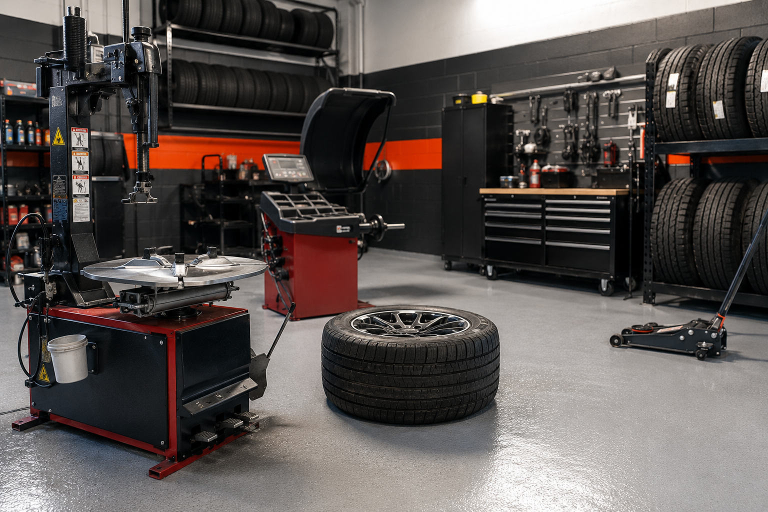 How to Set Up a Tire and Wheel Service Bay