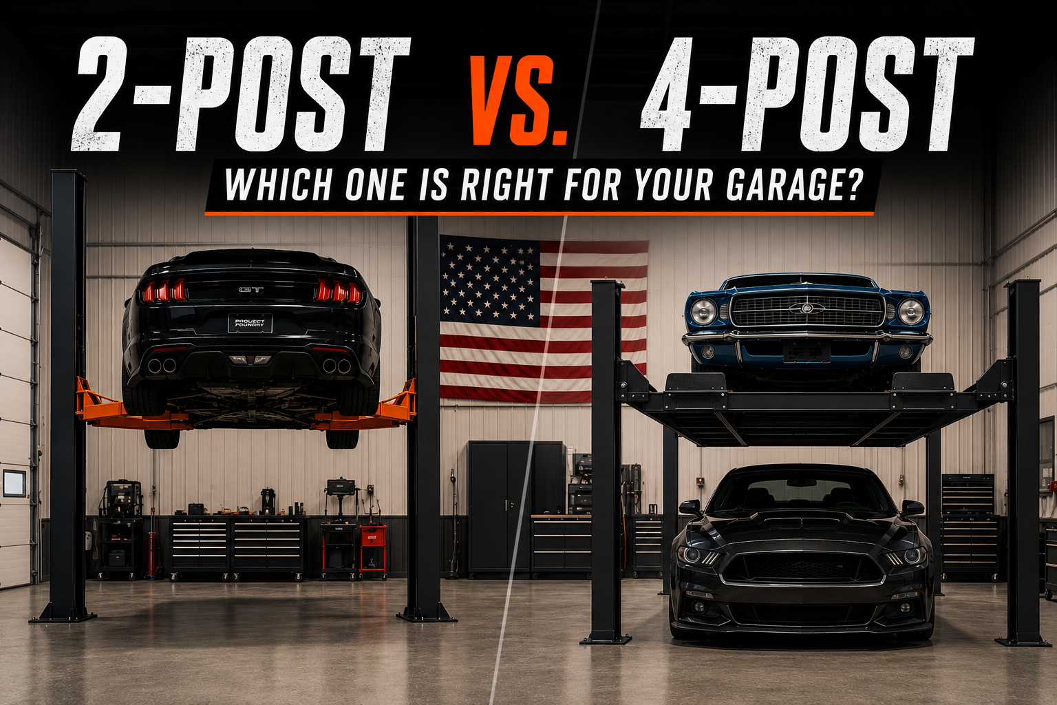 2-Post vs. 4-Post Car Lifts: Which One Is Right for Your Garage?