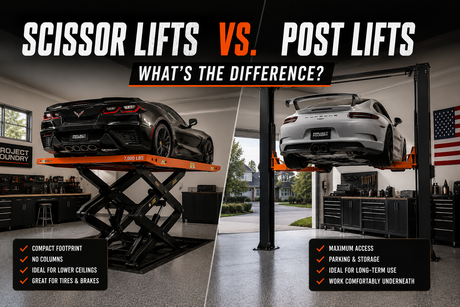 Scissor Lifts vs. Post Lifts: What's the Difference?