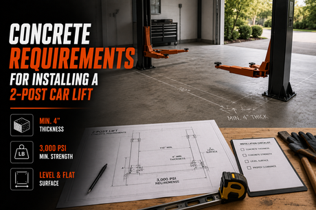 Concrete Requirements for Installing a 2-Post Car Lift