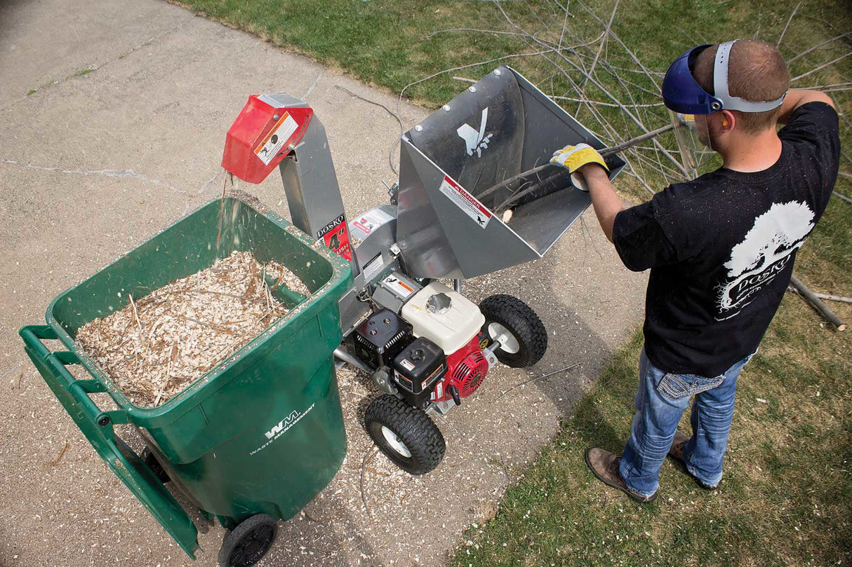 Dosko 4-Inch Brush Chipper with Honda GX390 Engine – 13-21T-13H