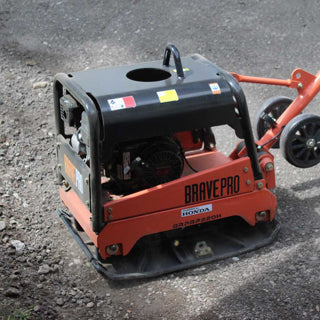 Brave Reversible Plate Compactor | 20 In. | Wheel Kit | Honda GX200 BRPRP220H