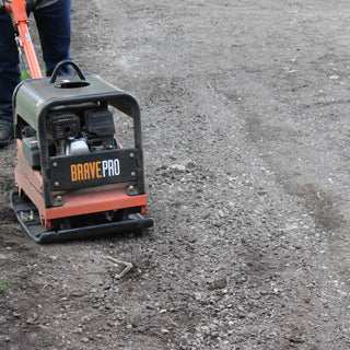 Brave Reversible Plate Compactor | 20 In. | Wheel Kit | Honda GX200 BRPRP220H