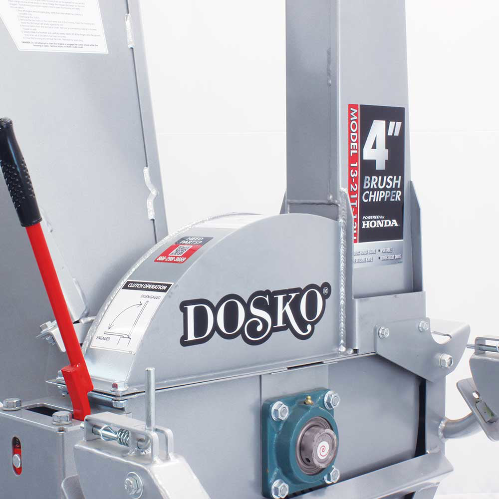 Dosko 4-Inch Brush Chipper with Honda GX390 Engine – 13-21T-13H
