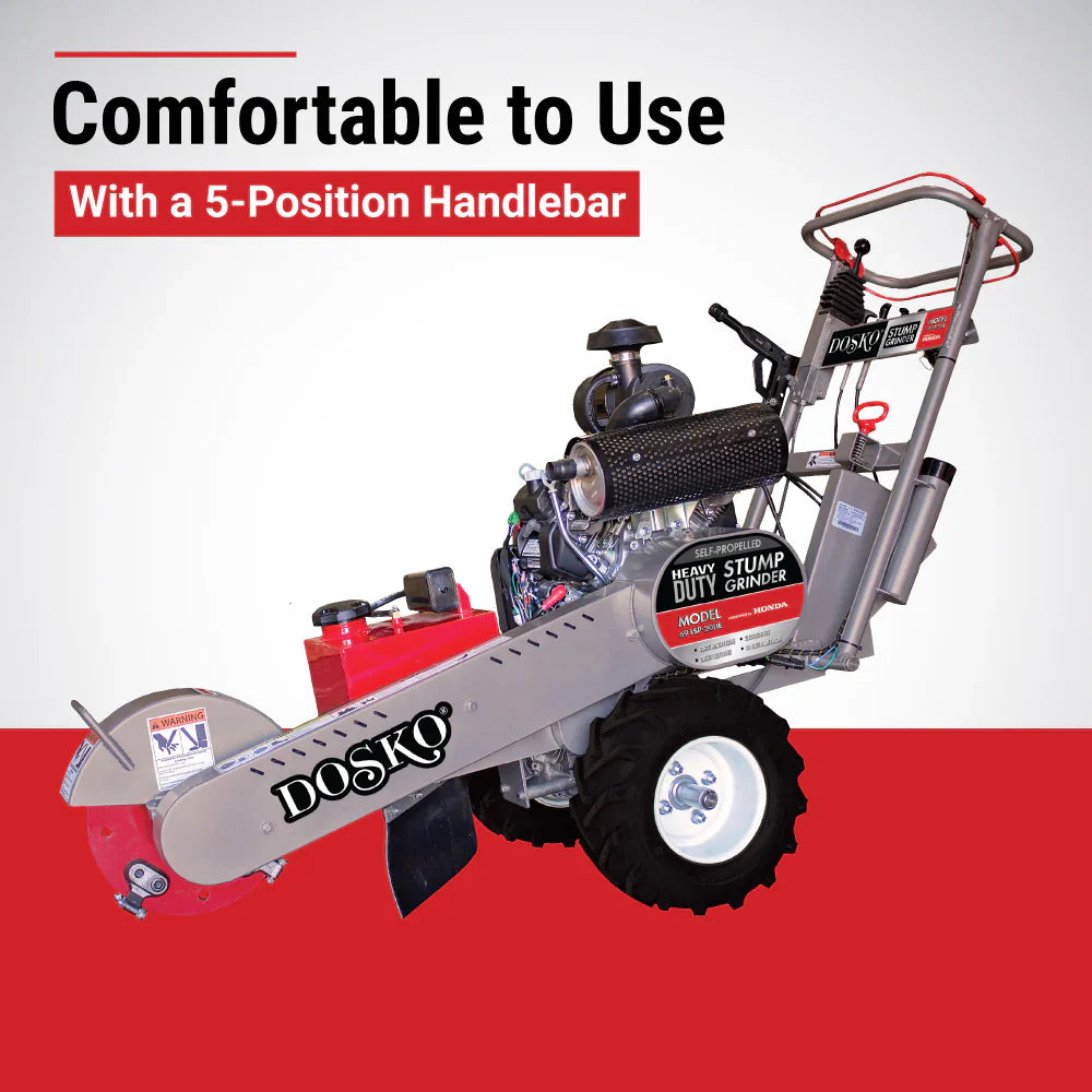 Dosko Self-Propelled Stump Grinder – Honda GX630, Electric Start, Greenteeth - 691SP-20HE