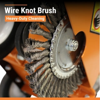 Brave Crack Cleaner | 8 in. Wire Knot Brush | Honda GX120 BRPC105H
