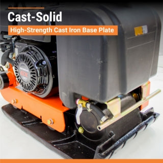 Brave Forward Plate Compactor | 14 In. | Rubber Mat, Tank, and Wheel Kit | Honda GX160 BRPFP125H