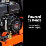 Brave Forward Plate Compactor | 16 In. | Rubber Mat, Tank, and Wheel Kit | Honda GX160 BRPFP135H