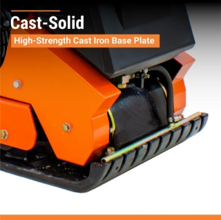 Brave Forward Plate Compactor | 16 In. | Rubber Mat, Tank, and Wheel Kit | Honda GX160 BRPFP135H