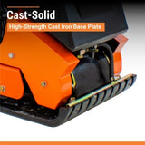 Brave Forward Plate Compactor | 16 In. | Rubber Mat, Tank, and Wheel Kit | Honda GX160 BRPFP135H